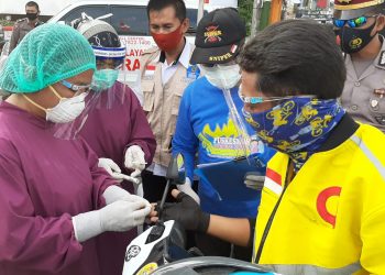 Tutup Operasi Krakatau, Polisi Beri Pengendara Rapid Test Gratis