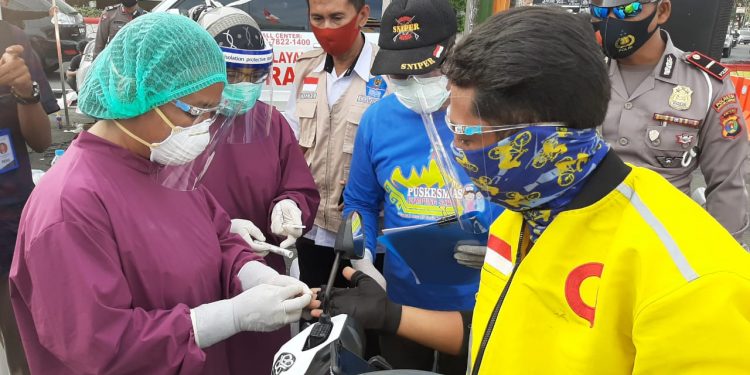 Tutup Operasi Krakatau, Polisi Beri Pengendara Rapid Test Gratis