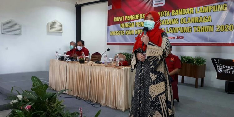 Maju Pilkada, Eva Dwiana Cuti Dari Ketua Umum Koni Bandarlampung