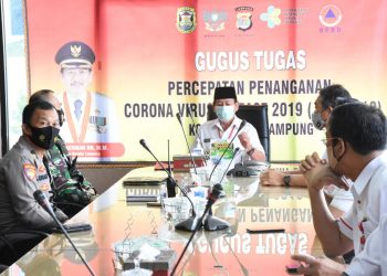Walikota Bandar Lampung Webinar Bersama Sejumlah Menteri Bahas Omnibus Law