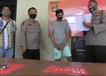 Polsek Panjang Ringkus Juru Parkir Pasar Panjang Yang Nyambi Edarkan Narkoba