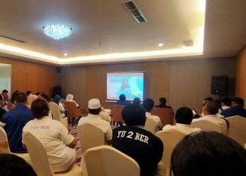 Tim Kemenangan Yutuber Adakan Nobar Debat Calon Wakil Walikota Bandar Lampung