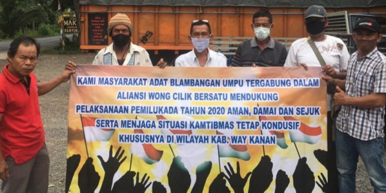Aliansi Wong Cilik Bersatu (AWCB) Kabupaten Way Kanan Siap Ciptakan Situasi yang Aman  Pilkada 2020