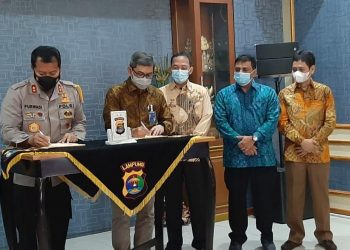 Amankan Aset, PTPN VII – Polda Lampung Teken Nota Kesepahaman