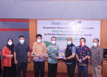 Global Wakaf ACT Lampung Distribusikan 2.000 Mushaf Al-Qur’an dari ICMI Orwil Lampung