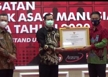 Rutan  Kelas IIB Kotabumi Terima Penghargaan Pelayanan Publik Berbasis HAM