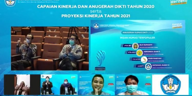 ITERA Raih Empat Penghargaan dalam Anugerah Humas Dikti 2020