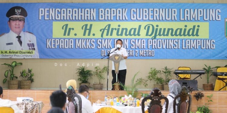 Pertemuan dengan Ketua MKKS SMK/ SMA, Gubernur Arinal Ingatkan Peran Kepala Sekolah
