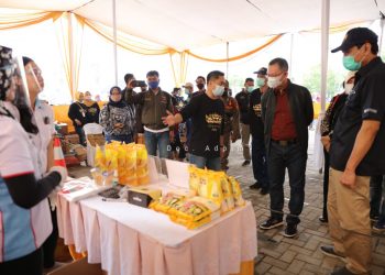 Operasi Pasar TPID Lampung Terapkan Protokol Kesehatan Pencegahan Covid-19