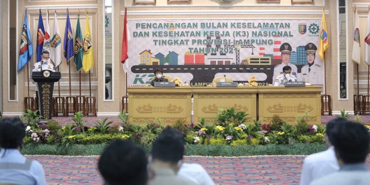 Gubernur Arinal : Gelorakan Semangat K3 Meski di Tengah Pandemi Covid-19