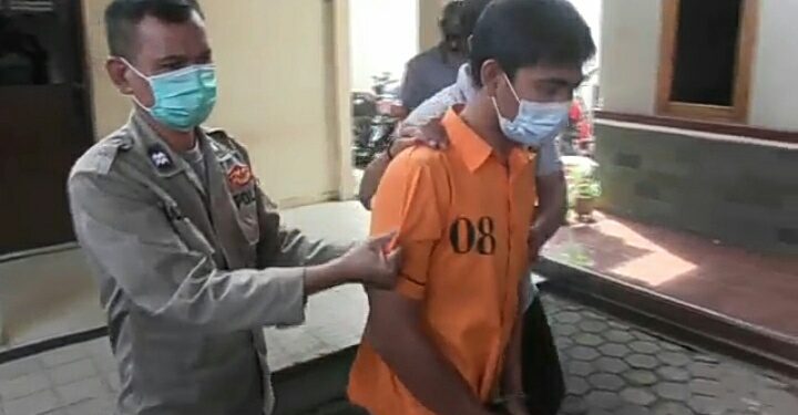 pelaku pencurian spesialis indekos wanita digelandang aparat Polsek Kedaton Bandar Lampung.