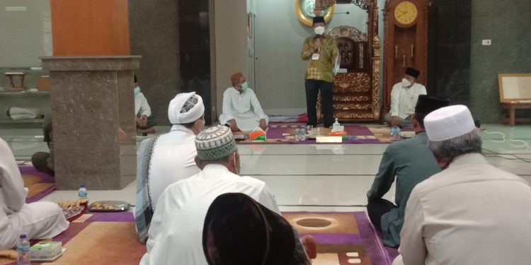 Wali Kota Herman HN Ingatkan Jamaah Masjid Besar Nurul Yaqin untuk Terapkan Protokol Kesehatan