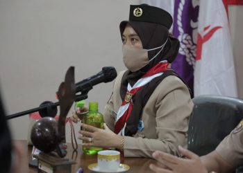 Wagub Chusnunia Chalim Ikuti Rakernas Pramuka Secara Virtual Bersama Menpora Zainudin Amali