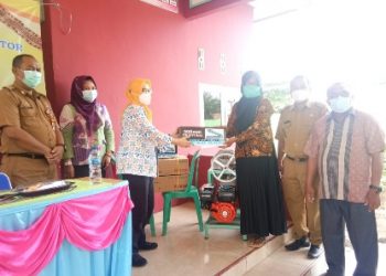 Dalduk KB dan BKKBN Lampung Beri Bantuan Kepada Kelompok Usaha di Desa Buring
