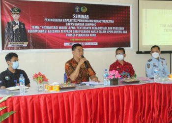 Bapas Bandar Lampung Gelar Seminar Pentingnya Rehabilitasi Bagi Pecandu Napza Anak