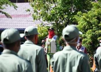 Walikota Eva Dwiana Kembali Gelar Apel Siaga Covid-19 Guna Percepat Zona Hijau
