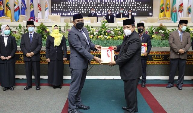 Pemprov Lampung Raih Opini Wajar Tanpa Pengecualian Tujuh Kali Berturut Turut