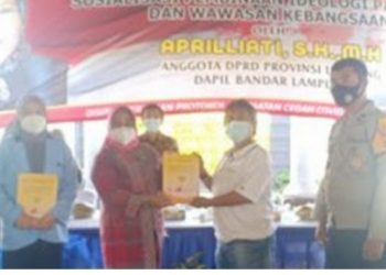 Apriliati Sosialisasikan Pembinaan Ideologi dan Wawasan Kebangsaan di Gedung Meneng