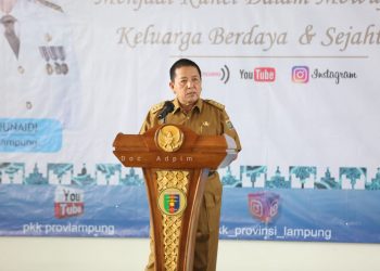 Gubernur Arinal Dorong PKK Wujudkan 3 Program Prioritas: Penanganan Covid-19, KB dan Pencegahan Stunting