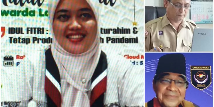 Wagub Chusnunia Halalbihalal dengan Pengurus Kwarda Gerakan Pramuka Provinsi Lampung
