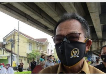 Ketua DPRD Provinsi Lampung Mingrum Gumay mengunjungi lokasi korban anak Yang Hanyut