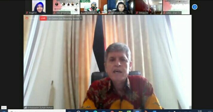 Dukung Kemerdekaan Palestina, Unila dan FRPKB Gelar Webinar Internasional