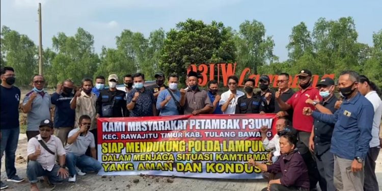 Jaga Kamtibmas Subdit Ekonomi Direktorat Intel Polda Lampung Silatrrahmi ke Masarakat P3UW Rawajitu