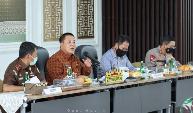Gubernur Arinal Minta Bupati/Walikota Perketat Penerapan Pemberlakuan Pembatasan Kegiatan Masyarakat Skala Mikro