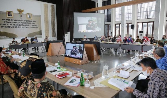 Gubernur Arinal Minta Bupati/Walikota Perketat Penerapan Pemberlakuan Pembatasan Kegiatan Masyarakat Skala Mikro