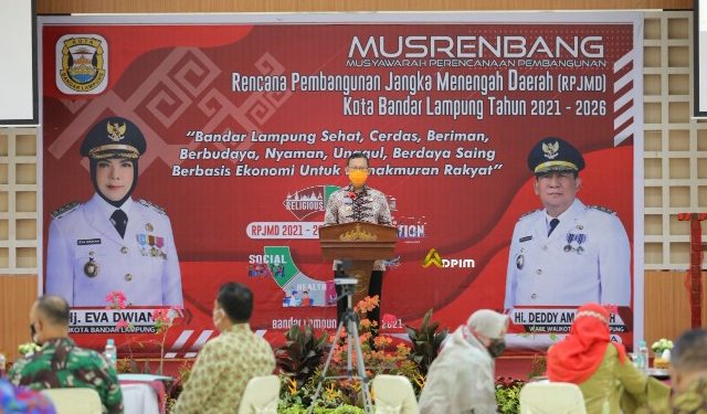 Gubernur Arinal Berharap Pemkot segera Sesuaikan Arah Pembangunan dengan Grand Design Konsep Aglomerasi Perkotaan