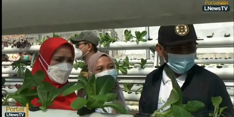 Wali Kota Bandar Lampung Eva Dwiana Meresmikan Green Corner Universitas Islam Negeri Raden Intan Lampung