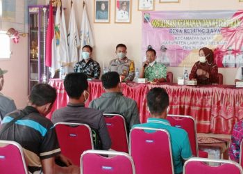 Masyarakat Rulung Raya Sepakat Gotong Royong Jaga Keamanan Dan Ketertiban Desa