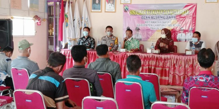 Masyarakat Rulung Raya Sepakat Gotong Royong Jaga Keamanan Dan Ketertiban Desa