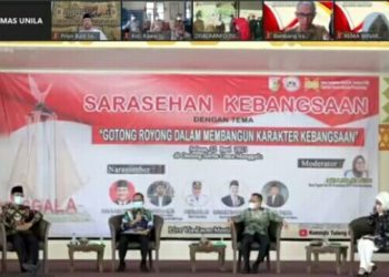 Sarasehan Kebangsaan, Rektor Karomani Tekankan Pentingnya Penguatan Karakter Bangsa