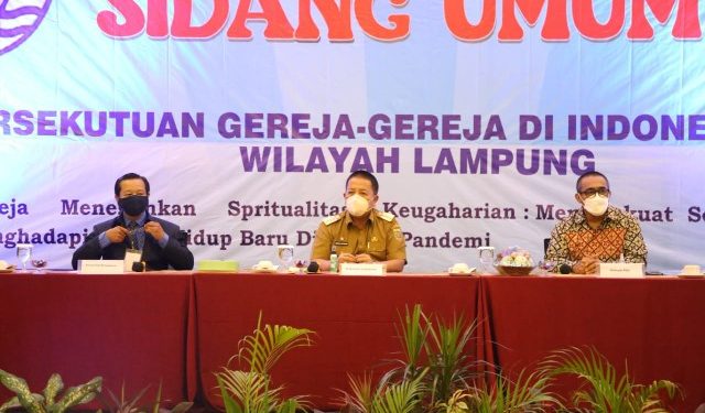 Gubernur Arinal Ajak Para Pengurus PGI Menjaga Kondisi Daerah yang Harmonis, Damai dan Tenteram