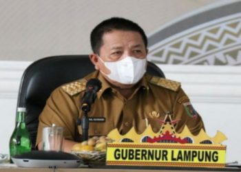 Gubernur Arinal Djunaidi Pimpin Rapat Konsolidasiikan Kabupaten dan Kota dalam Penanganan Covid-19 di Lampung
