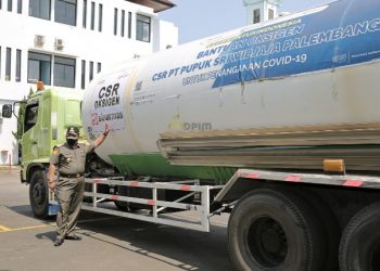Gubernur Arinal Terima Bantuan Oksigen Cair dari PT. Pusri dan PT. OKI Pulp & Paper Sinarmas