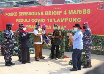 Gubernur Arinal Resmikan Dapur Umum Lapangan Brigif 4 Mars/BS Peduli Covid-19