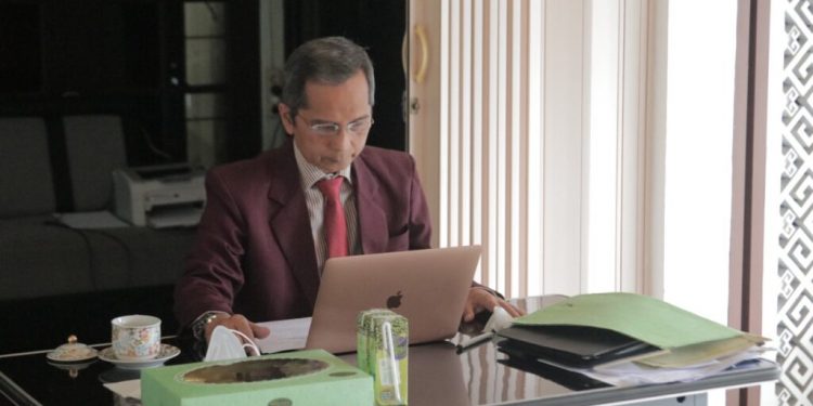 Rektor Unila Narasumber Webinar Kepemimpinan Pancasila