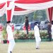 Sekdaprov Fahrizal Darminto Ikuti Upacara Penurunan Bendera dalam Rangka HUT RI ke-76