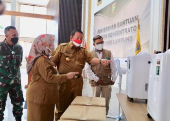 Gubernur Arinal Terima Bantuan Oksigen Konsentrator dari Tanoto Foundation untuk Penanganan Pasien Covid-19