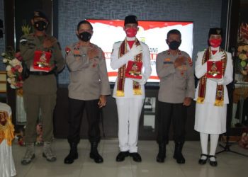 Membanggakan Lampung, Kapolda Terima Paskibraka Nasional Hafidzar & Aurel