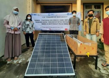 Bantu Warga Pulau Rimau Mahasiswa ITERA Buat Teknologi Penyuling Air Laut Tenaga Surya
