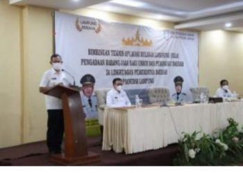 Sekdaprov Lampung Buka Bimtek Aplikasi BELA Pengadaan Barang/Jasa Bagi UMKM Dan Perangkat Daerah