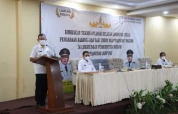 Sekdaprov Lampung Buka Bimtek Aplikasi BELA Pengadaan Barang/Jasa Bagi UMKM Dan Perangkat Daerah