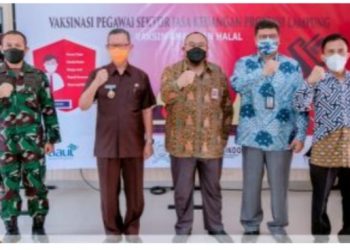 Dinkes Provinsi Lampung Menyelenggarakan Kegiatan Vaksinasi Pegawai Sektor Jasa Keuangan