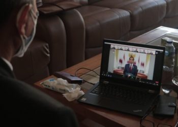 Rektor Unila Ikut Konferensi FRI Konvensi Kampus ke-27 secara Virtual