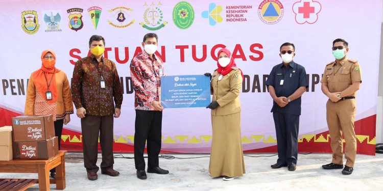 Pemkot Bandar Lampung Terima Bantuan 2000 Paket Sembako, APD, dan Rapid Test dari BI Lampung