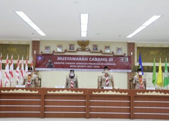 Ketua Kwarda Pramuka Lampung Chusnunia Chalim Buka Muscab III Gerakan Pramuka Kabupaten Pesawaran