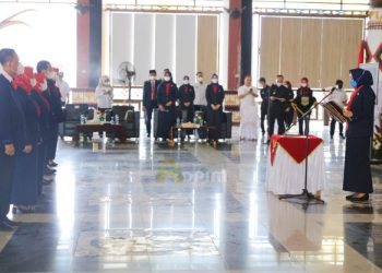 Riana Sari Arinal Lantik Pengurus Yayasan Jantung Indonesia Cabang Lampung Tengah 2021-2025